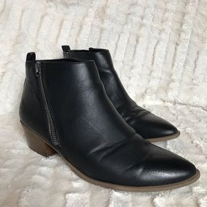 CIRCUS Black Leather Booties